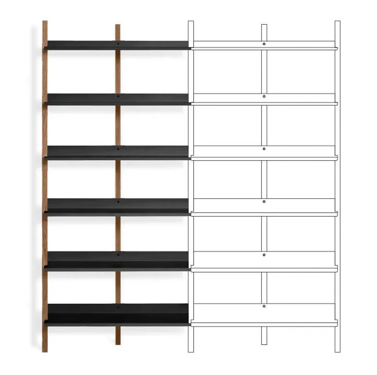 Browser Tall Add-on Bookcase