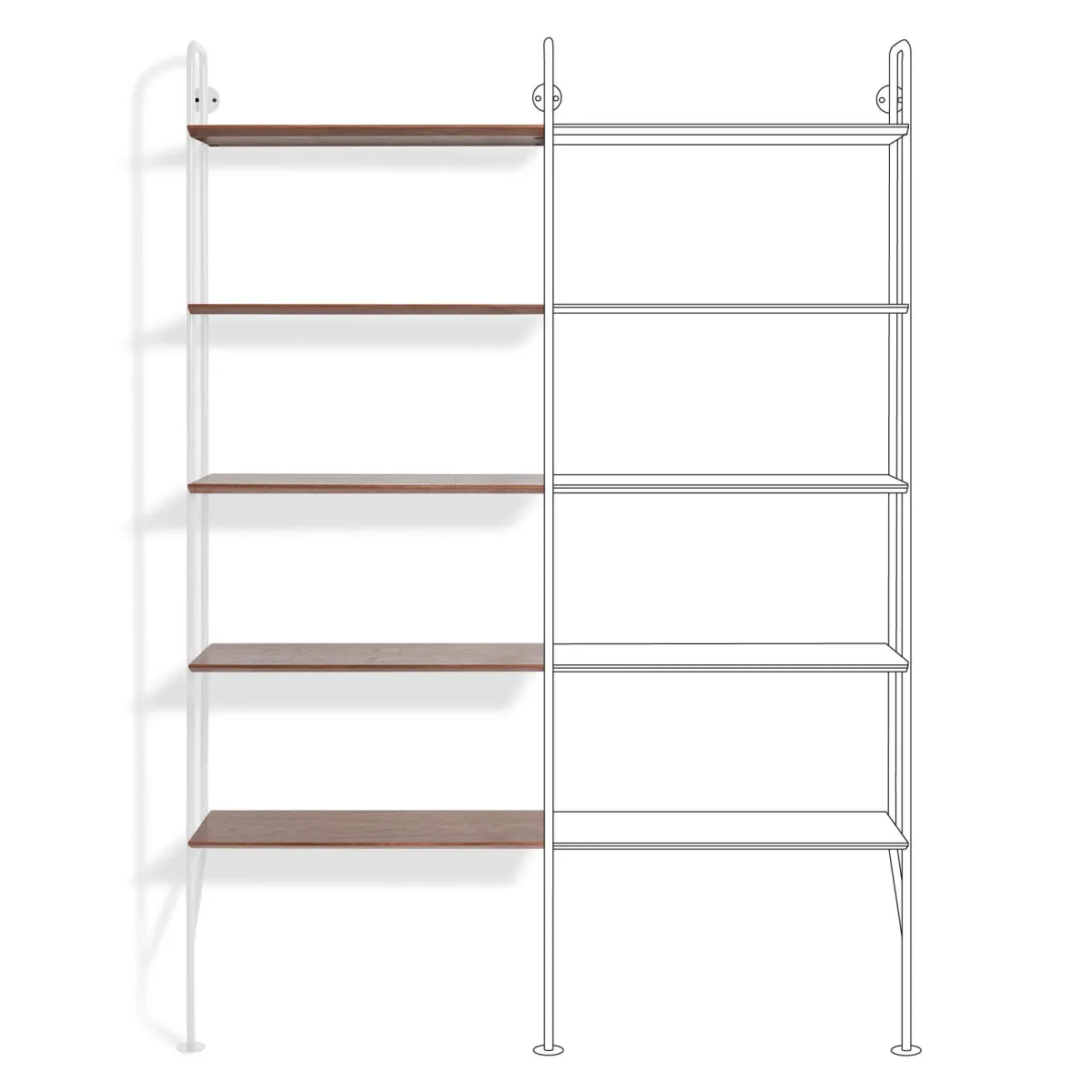 Hitch Add-on Bookcase