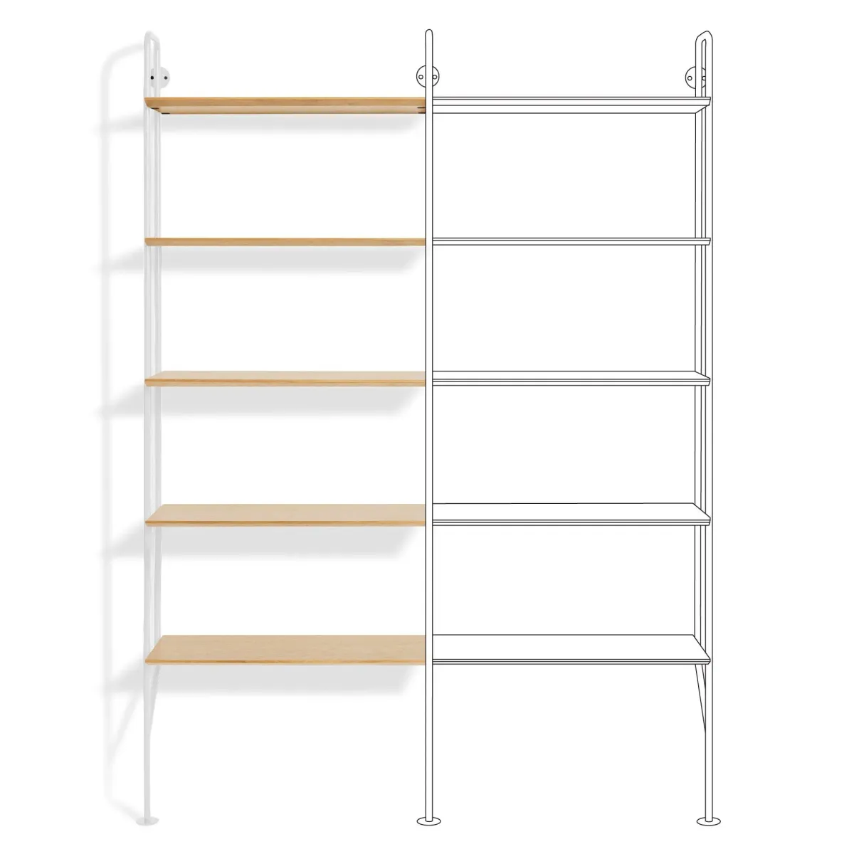 Hitch Add-on Bookcase