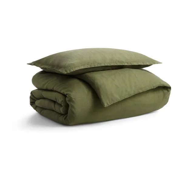 Blu Dot Stone Washed Linen Duvet Set