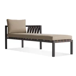 Carbon / Sunbrella Taupe color