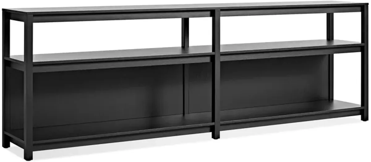 Open Plan Long and Low Bookcase