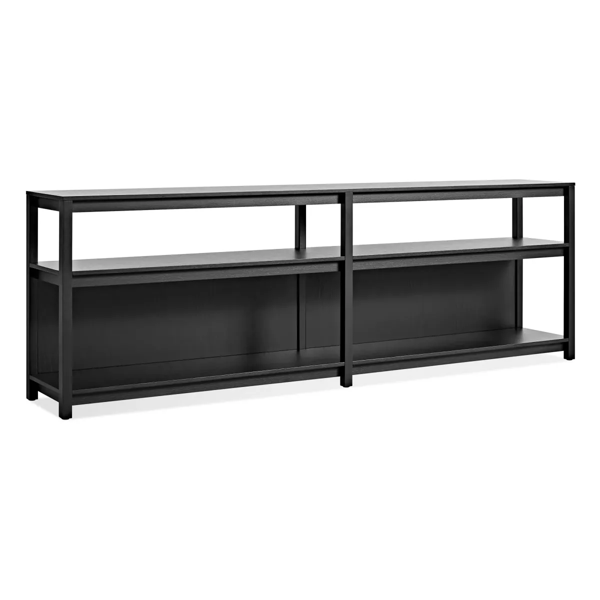 Open Plan Long and Low Bookcase