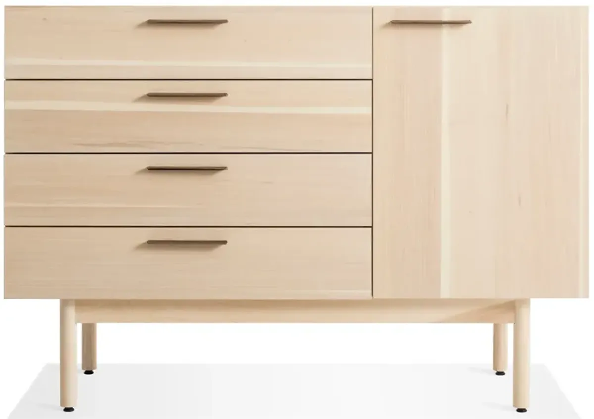 Shale 4 Drawer / 1 Door Credenza