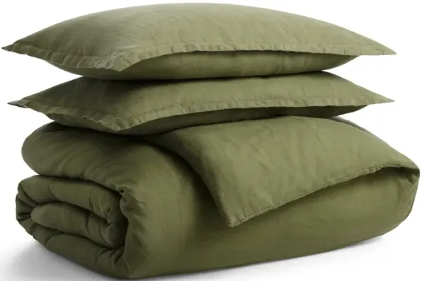 Blu Dot Stone Washed Linen Duvet Set