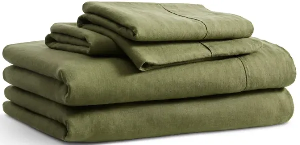 Blu Dot Stone Washed Linen Sheet Set