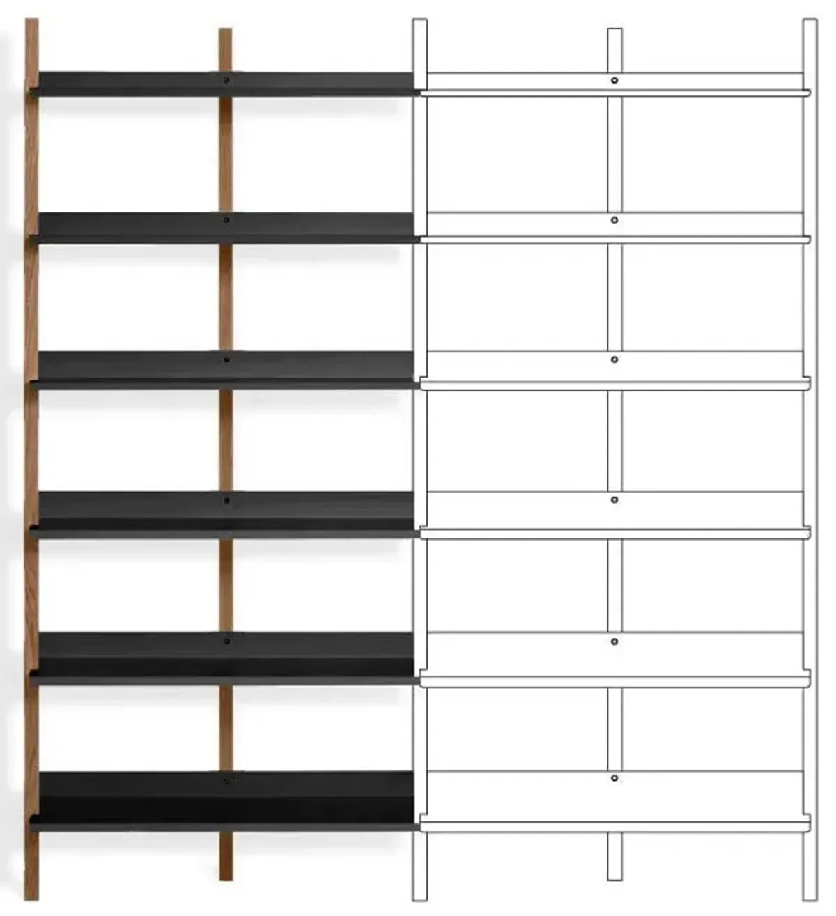Browser Tall Add-on Bookcase