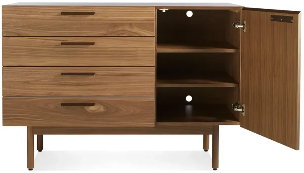 Shale 4 Drawer / 1 Door Credenza