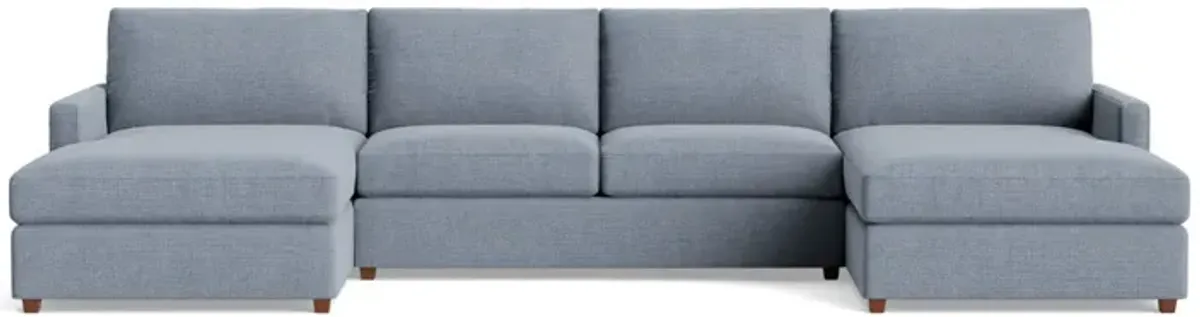 Couch Potato Lite Double Chaise Sectional (Extra Deep)