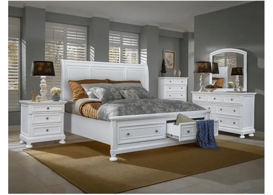 Willow Ridge White Storage Bed