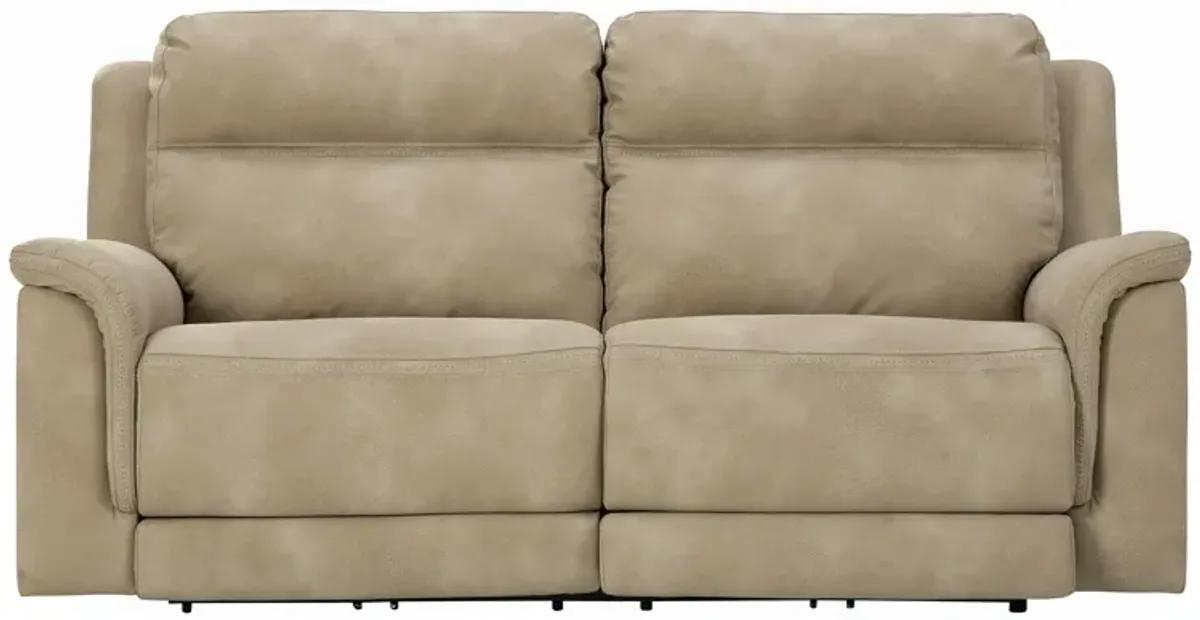 Zero Gravity Durapella Sand Power Headrest Reclining Sofa