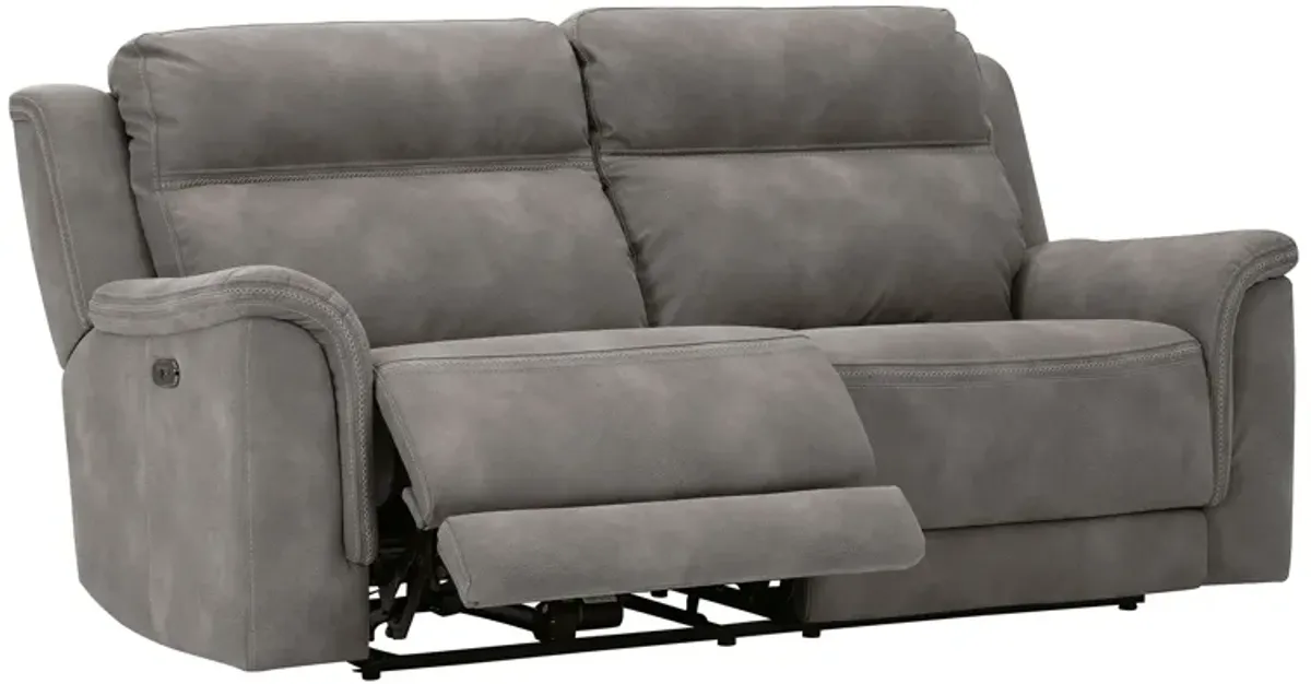 Zero Gravity Durapella Slate Power Headrest Reclining Sofa