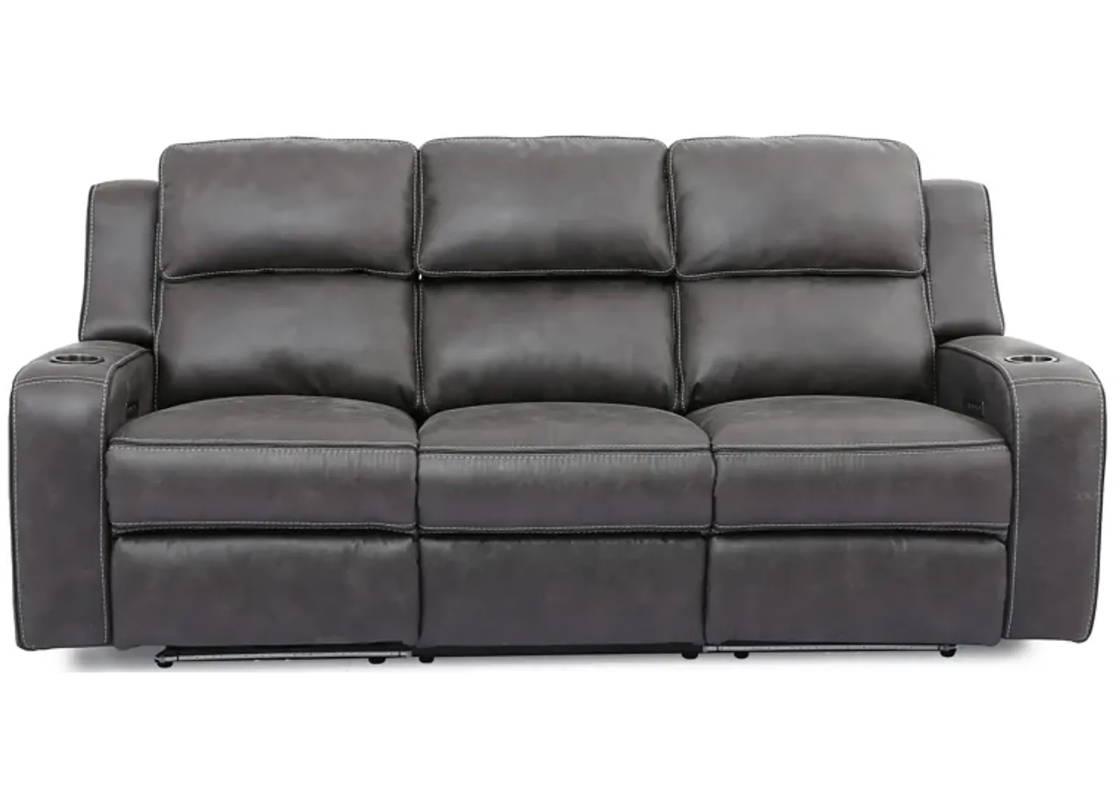 Beacon Power Headrest Reclining Sofa with Drop Down Table