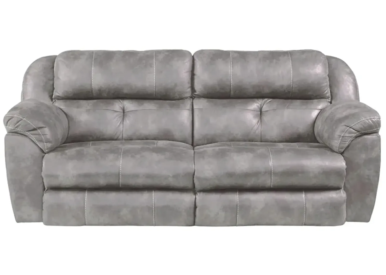 Ferrington Steel Power Headrest Reclining Sofa with Power Lumbar