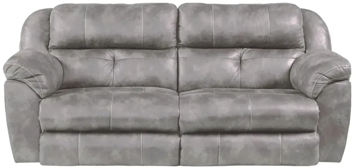 Ferrington Steel Power Headrest Reclining Sofa with Power Lumbar