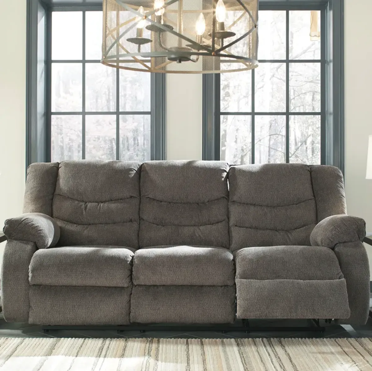 Tulen Gray Reclining Sofa