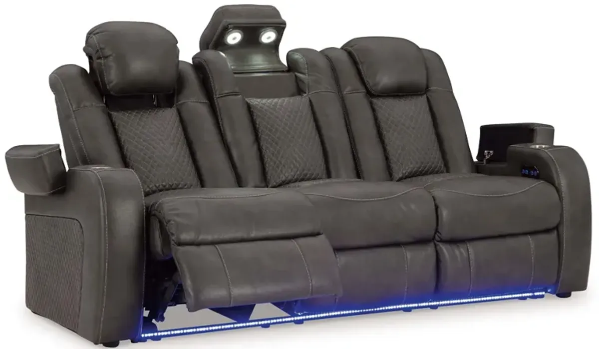 Fyne-Dyme Shadow Power Headrest Reclining Sofa