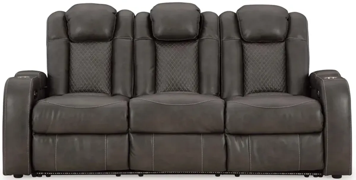 Fyne-Dyme Shadow Power Headrest Reclining Sofa