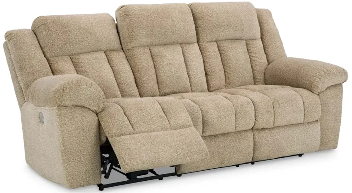 Tip-Off Wheat Power Headrest Reclining Sofa