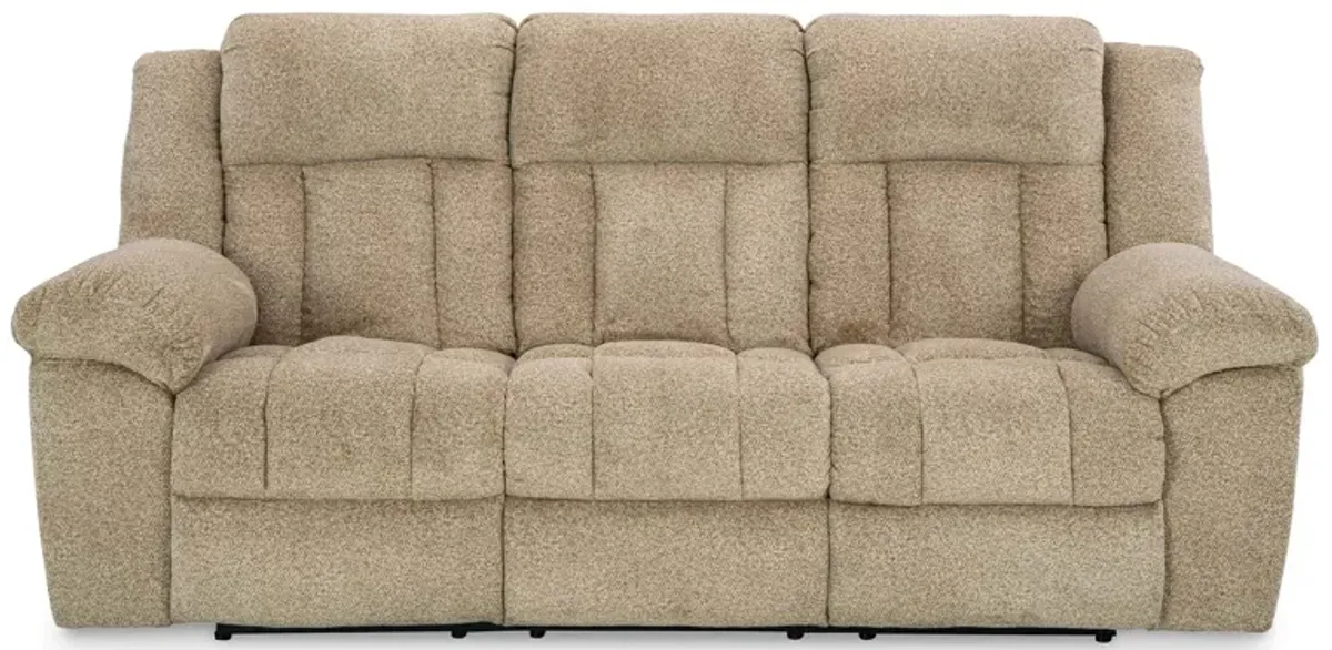 Tip-Off Wheat Power Headrest Reclining Sofa