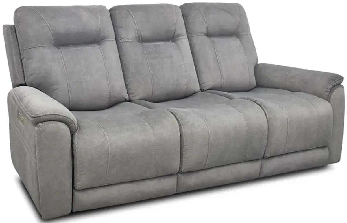 Elkins Power Headrest Reclining Sofa with Power Lumbar