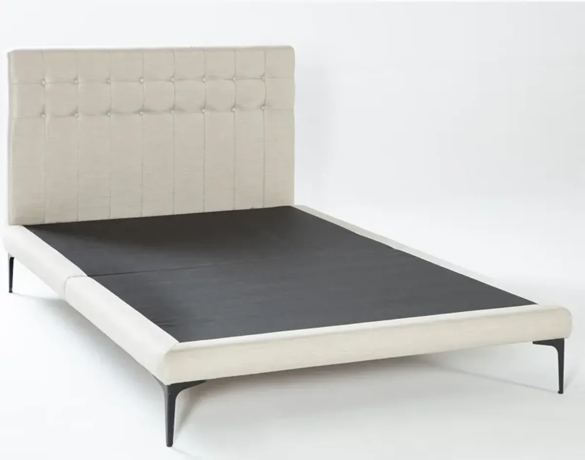 Stratton Cream Upholstered Bed