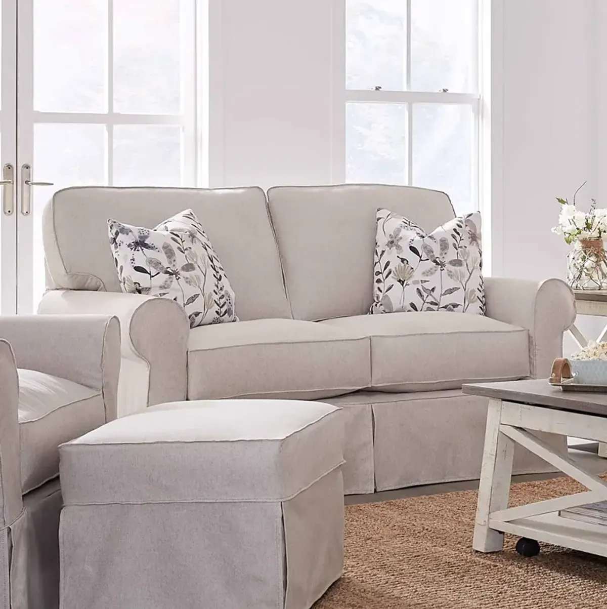 Natalie Slipcover Loveseat