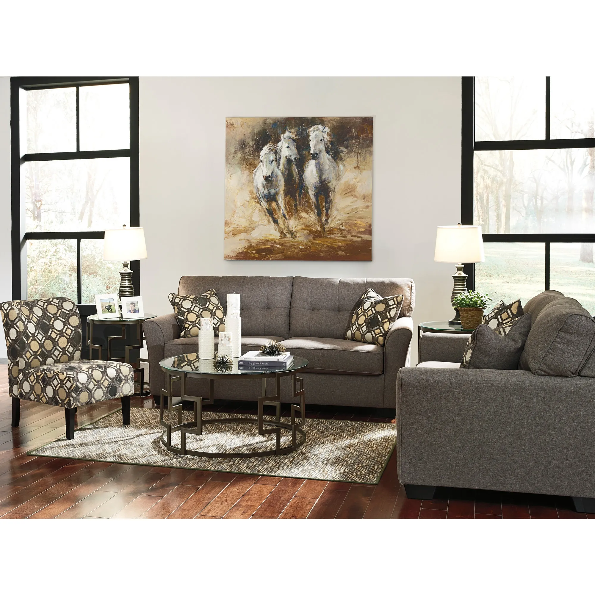 Tibbee Slate Loveseat