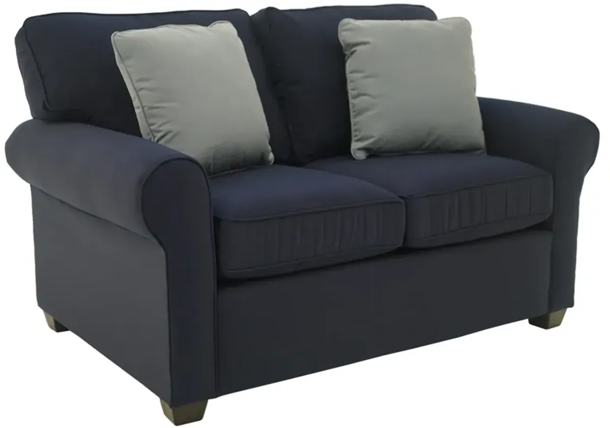 Sunbrella Navy Loveseat