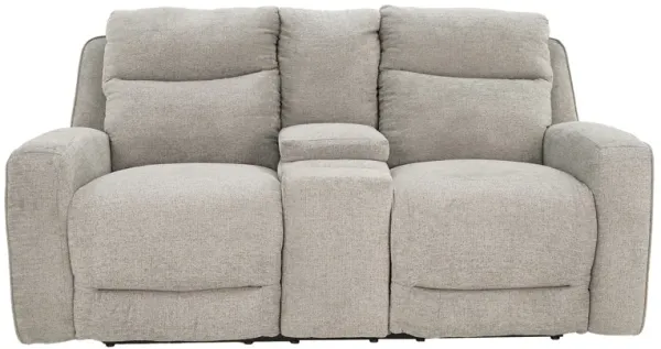 Cape Cod Power Headrest Reclining Console Loveseat