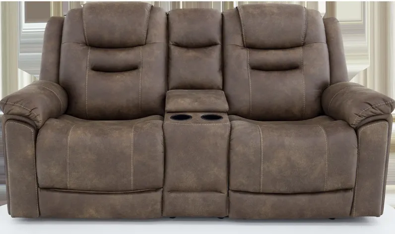 Havana Power Reclining Console Loveseat