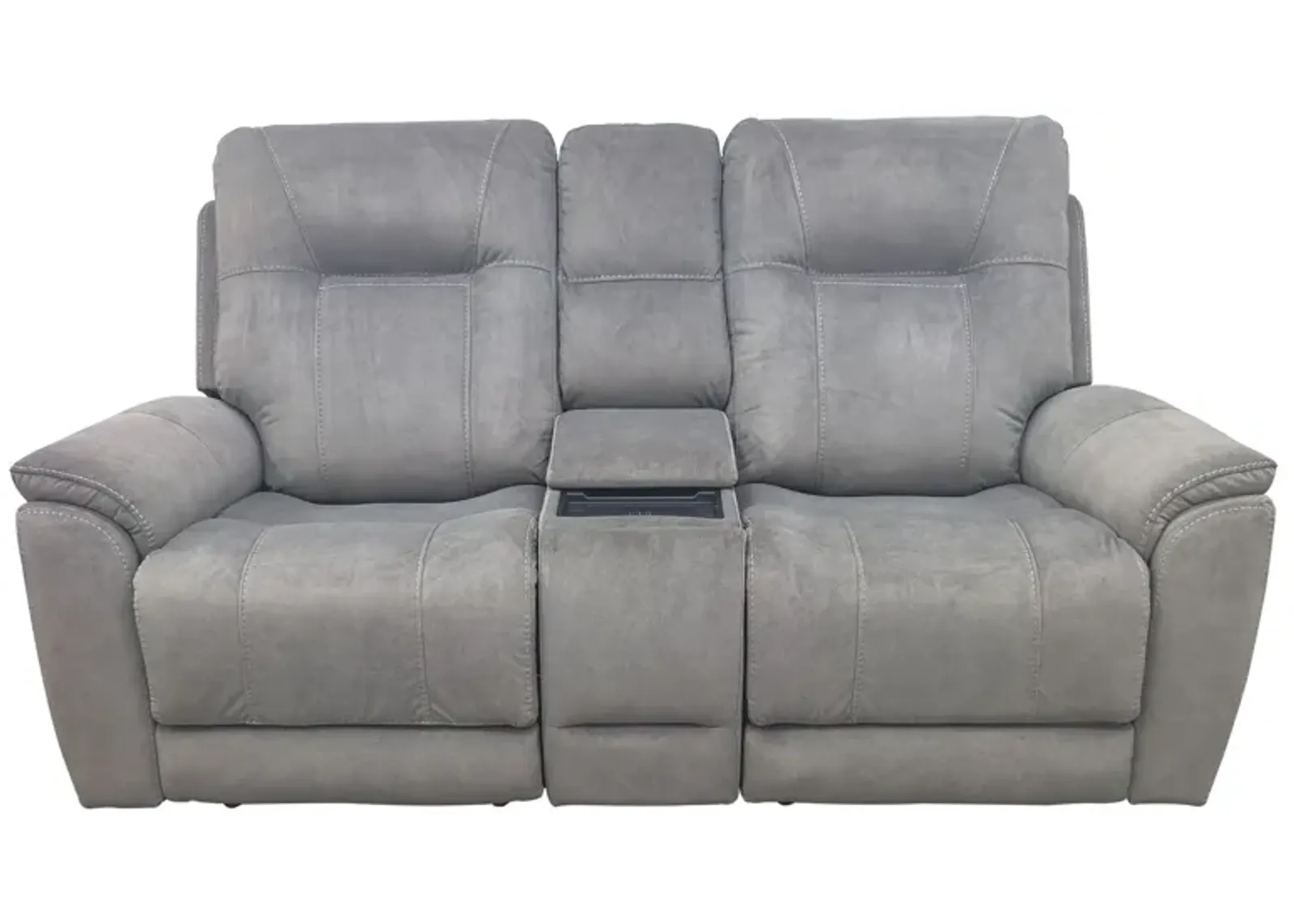 Elkins Power Headrest Reclining Console Loveseat with Power Lumbar