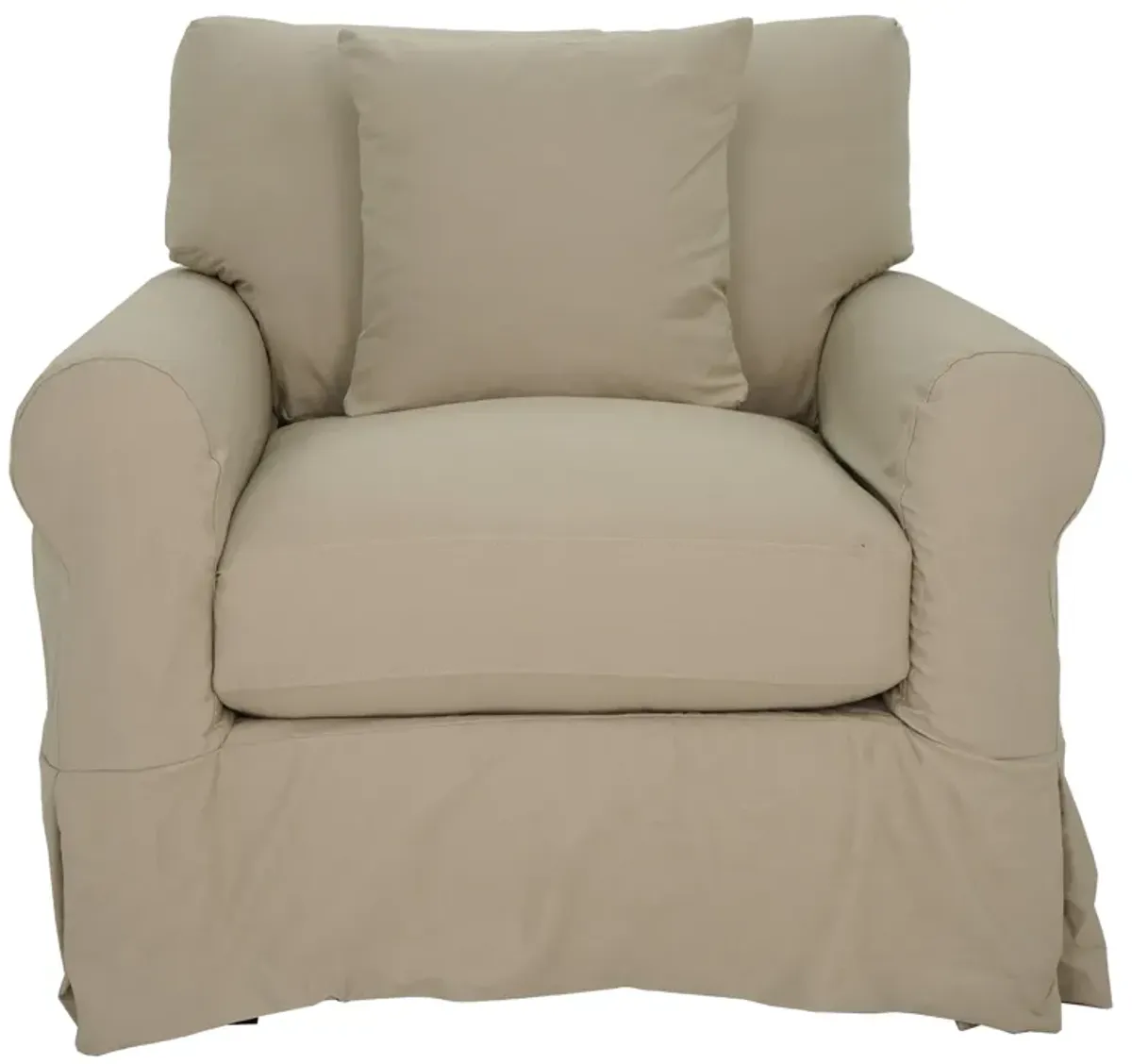 Sterling Sand Slipcover Chair