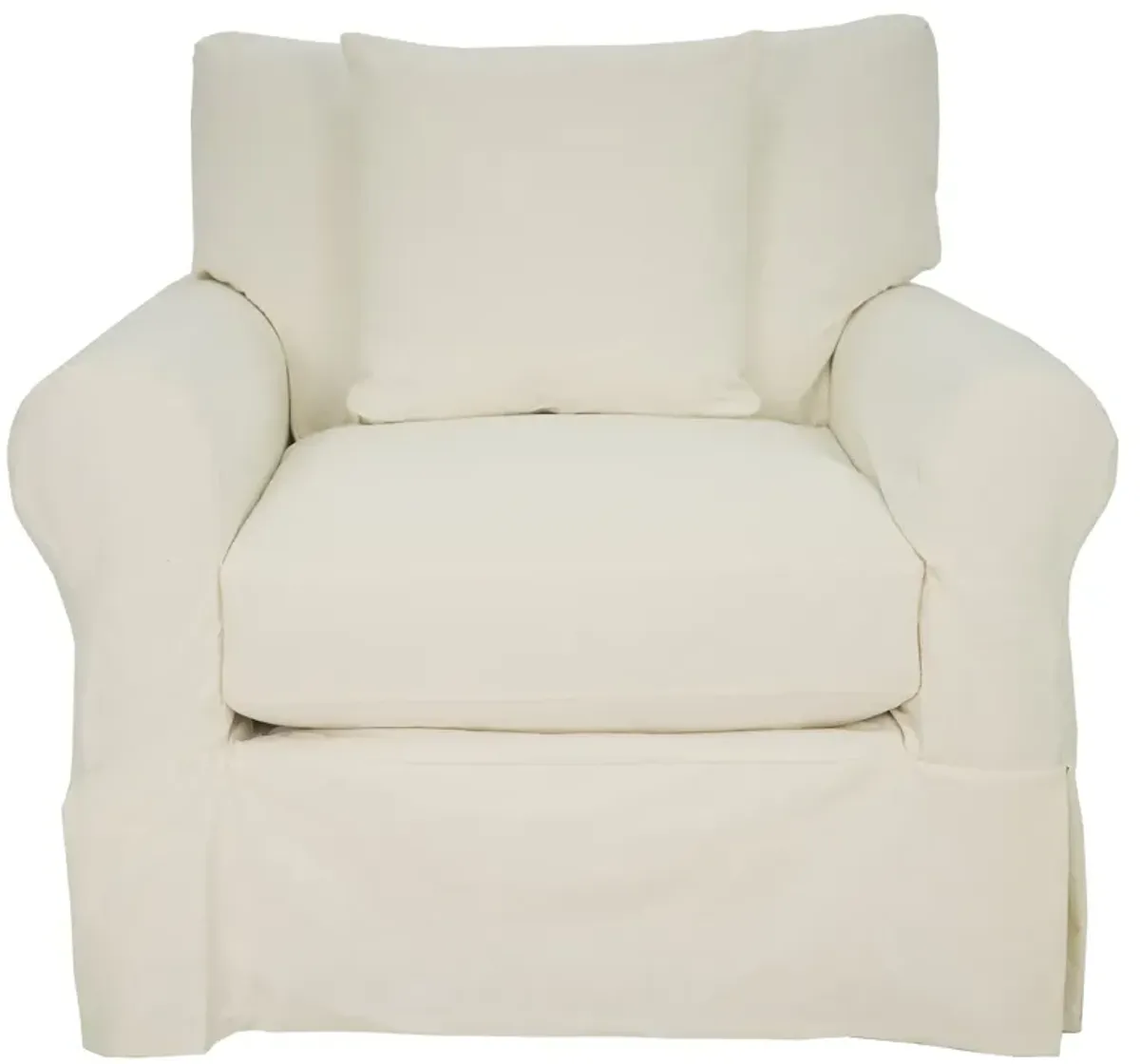 Sterling Snow Slipcover Chair