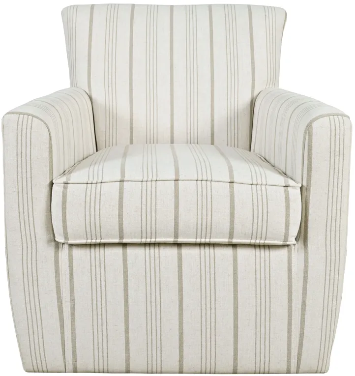 Blakely Beige Stripe Accent Chair