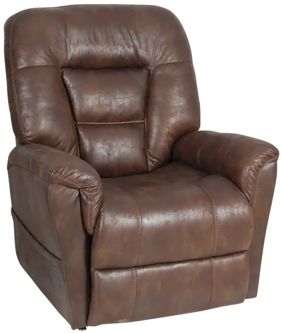 Astroglide Brown Power Lift Recliner with Heat and Massage