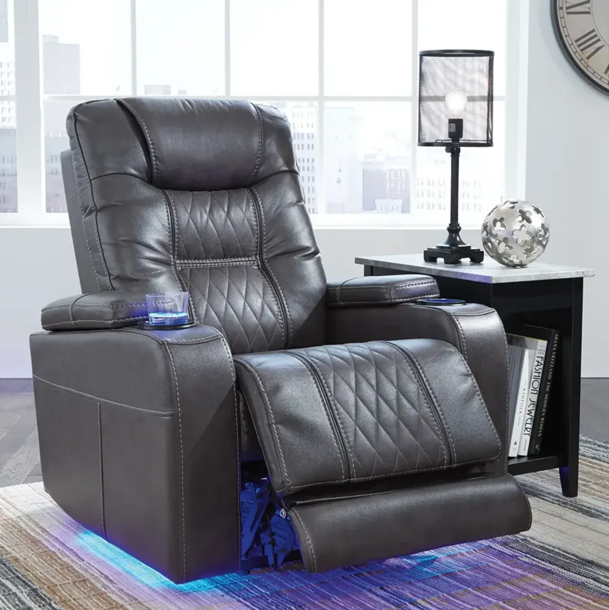 Composer Gray Power Headrest Recliner