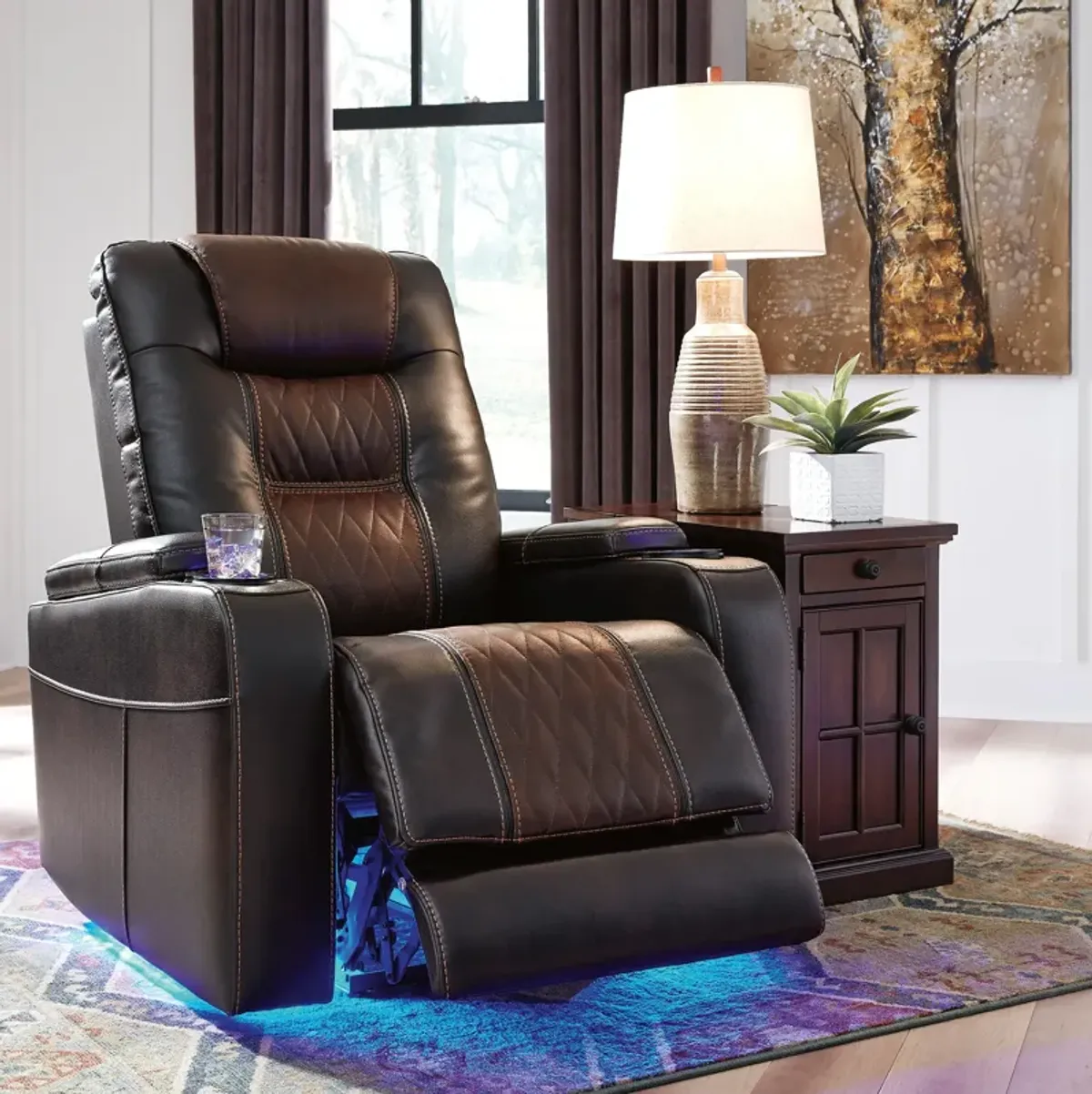 Composer Brown Power Headrest Recliner