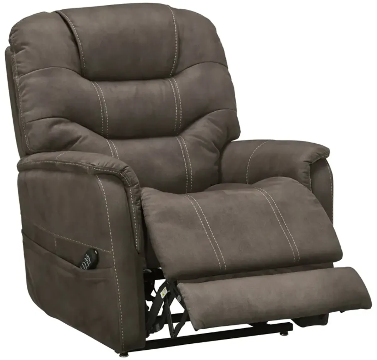 Ballister Espresso Power Headrest Lift Recliner with Power Lumbar