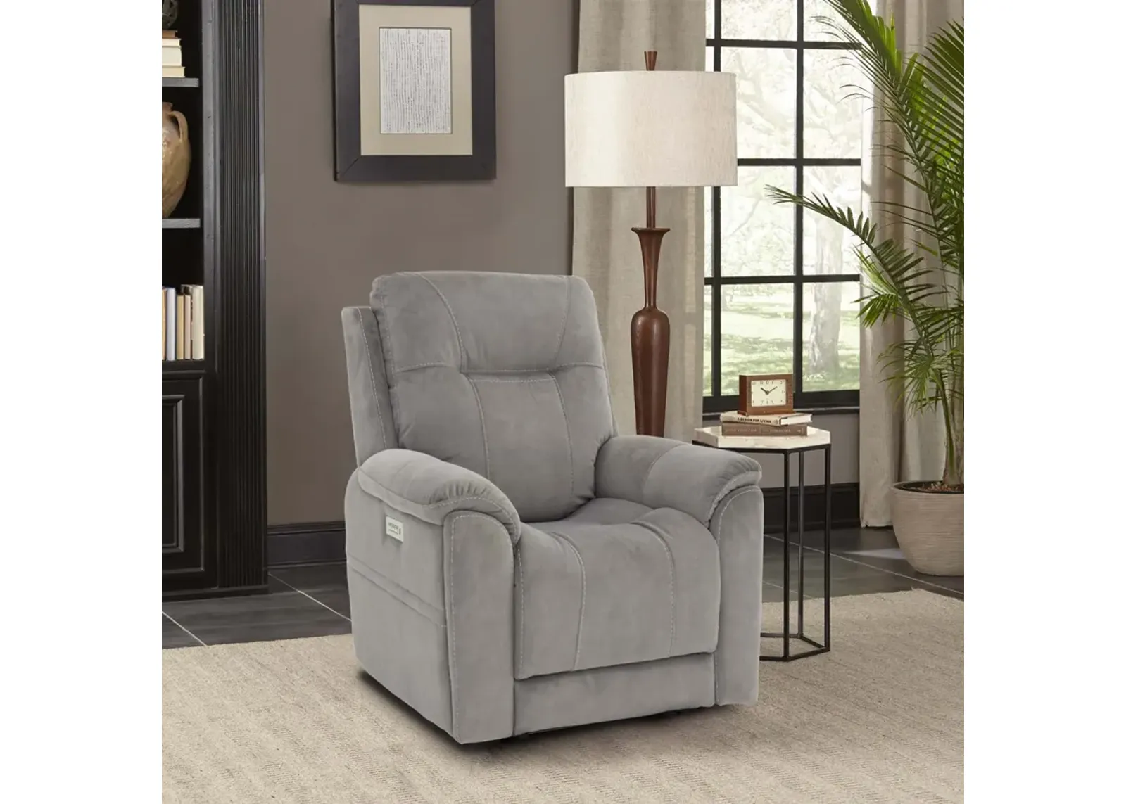 Elkins Power Headrest Recliner with Power Lumbar