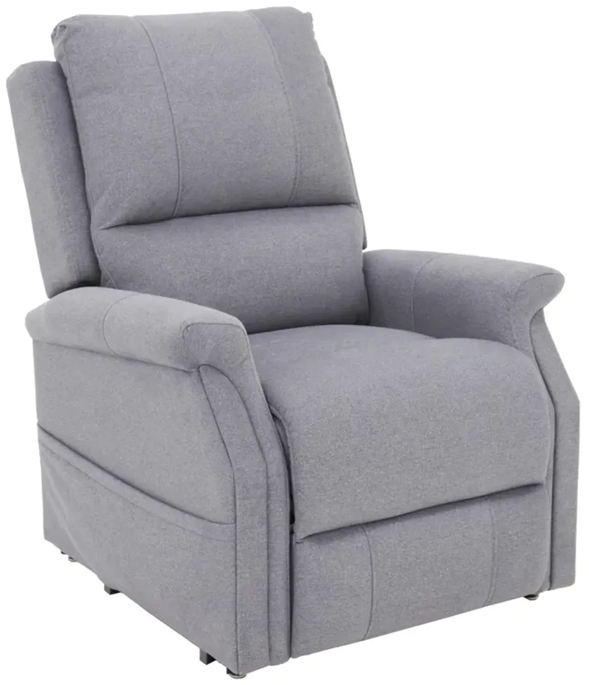 Grafton Gray Power Lift Recliner with Heat and Massage