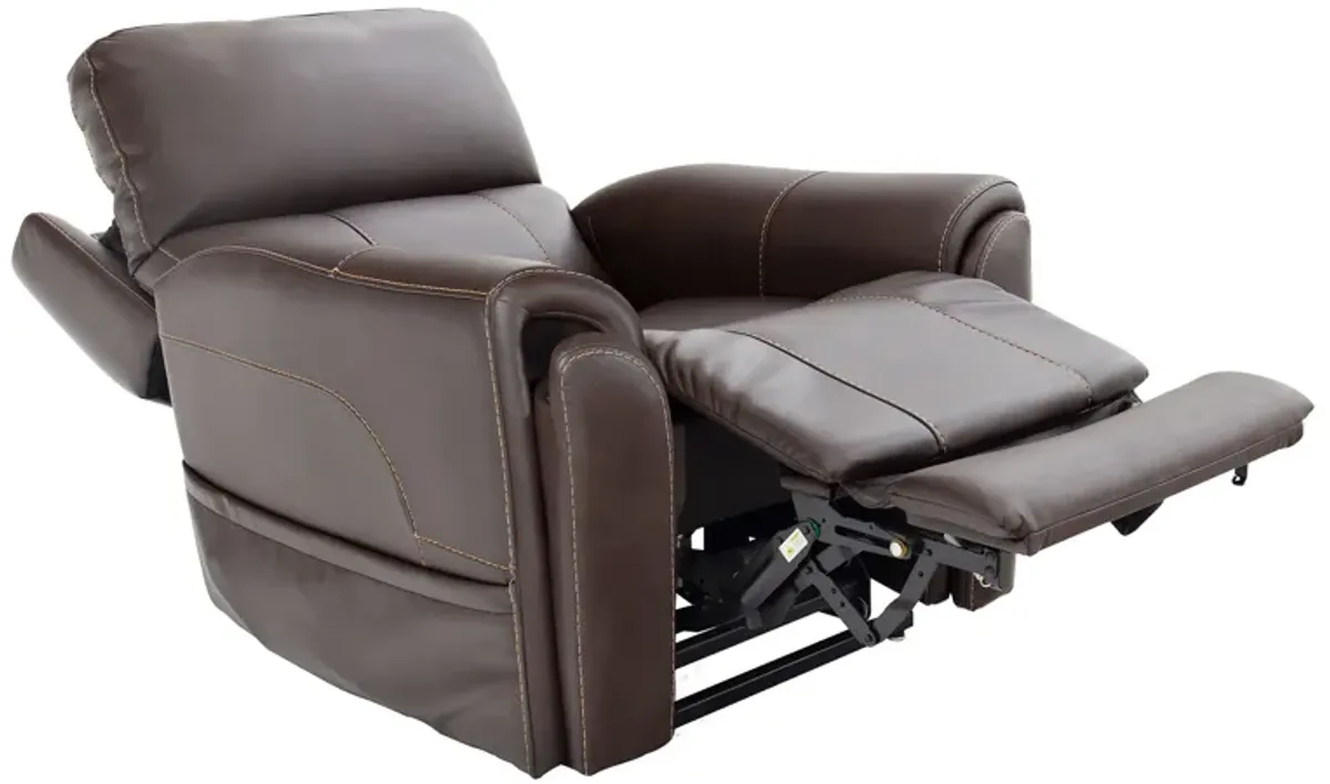 Westley Walnut Power Lift Recliner with Air Massage