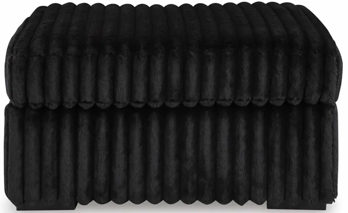 Midnight Madness Onyx Ottoman