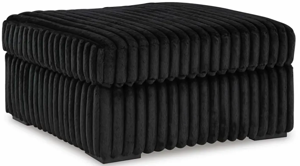Midnight Madness Onyx Ottoman