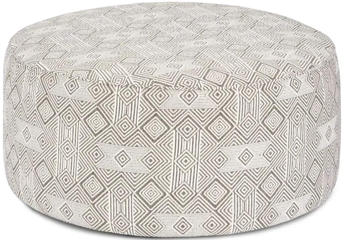 Vibrant Popstitch Pebble Cocktail Ottoman