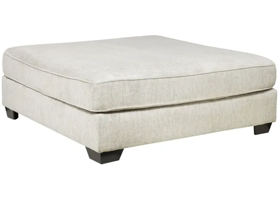 Rawcliffe Parchment Oversized Accent Ottoman