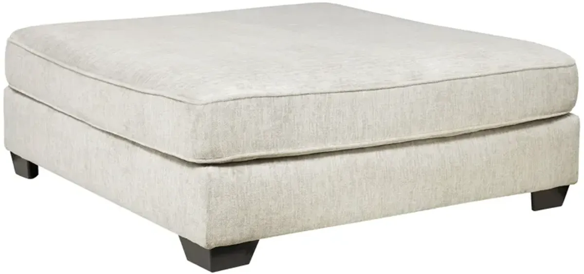 Rawcliffe Parchment Oversized Accent Ottoman