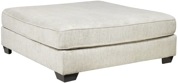 Rawcliffe Parchment Oversized Accent Ottoman