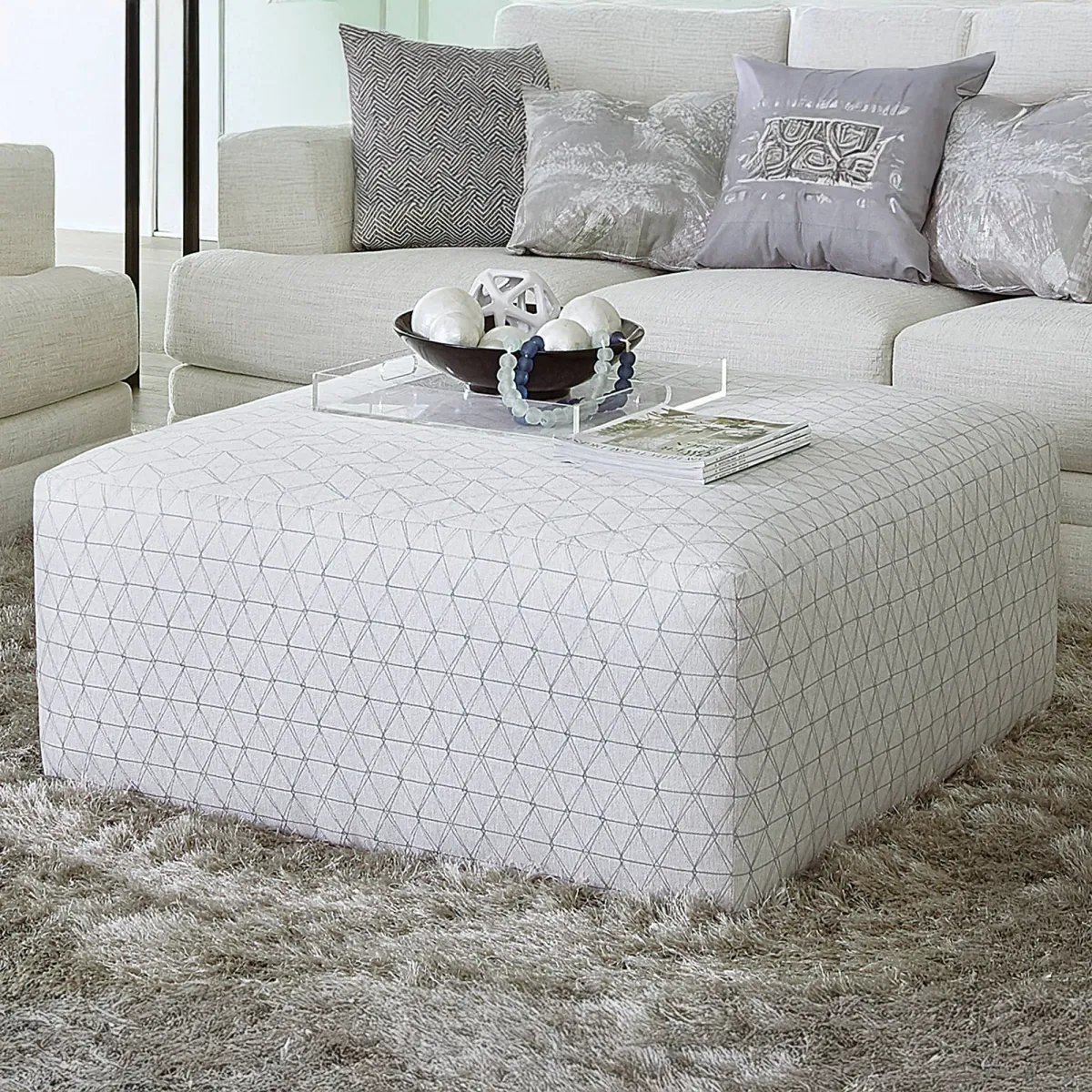 Zeller Cocktail Ottoman