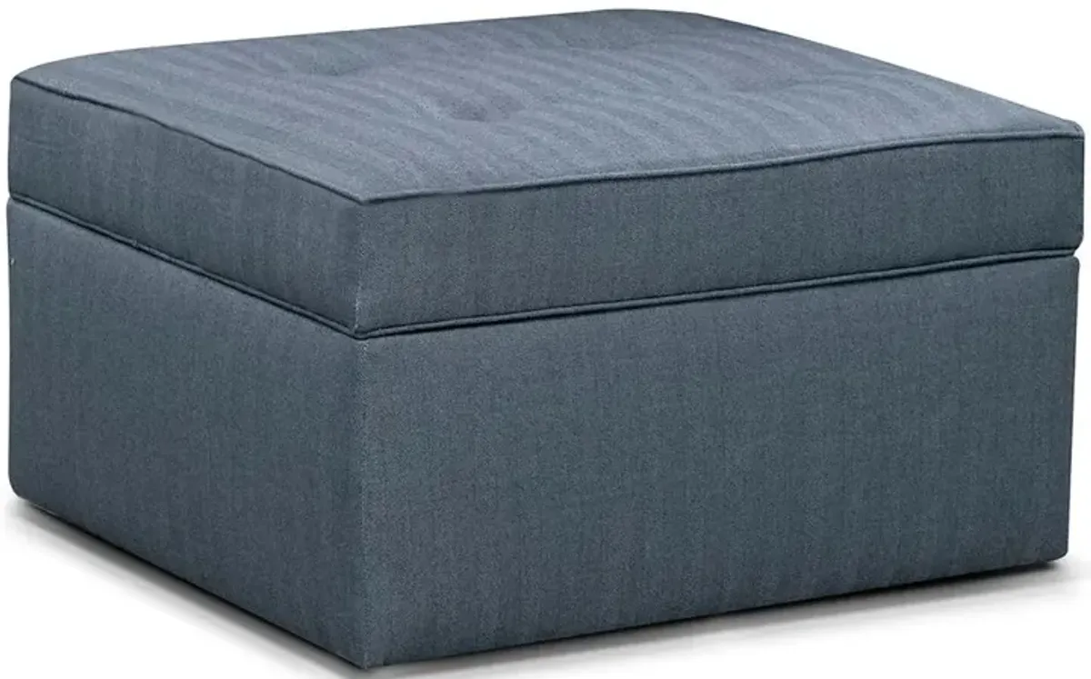 Sunbrella Silver Storage Ottoman